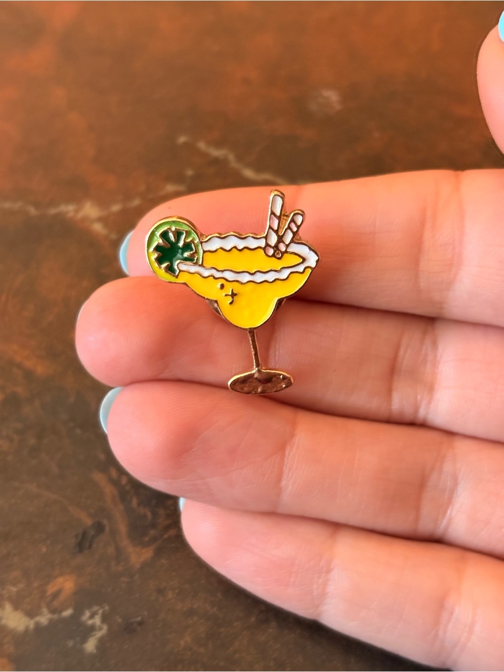 Yellow Margarita Cocktail Brooch Pin - Women Jewelry Brooches